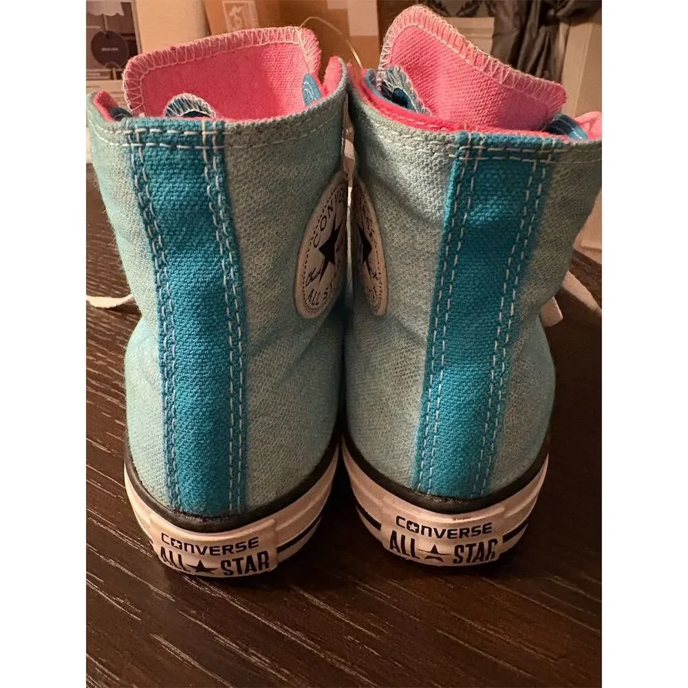 Converse Chuck Taylor Double‎ Tongue High Top Sneakers Sz 2 juniors Vintage 1980
